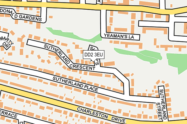 DD2 3EU map - OS OpenMap – Local (Ordnance Survey)