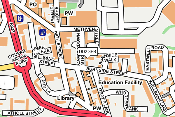 DD2 3FB map - OS OpenMap – Local (Ordnance Survey)