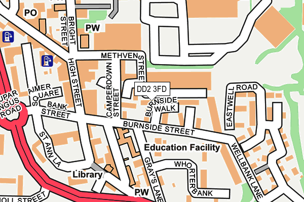 DD2 3FD map - OS OpenMap – Local (Ordnance Survey)