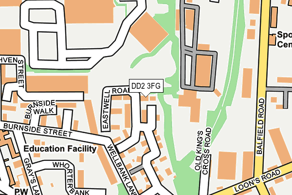 DD2 3FG map - OS OpenMap – Local (Ordnance Survey)