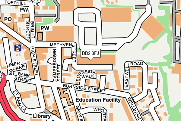 DD2 3FJ map - OS OpenMap – Local (Ordnance Survey)