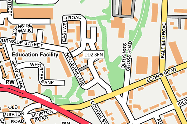 DD2 3FN map - OS OpenMap – Local (Ordnance Survey)