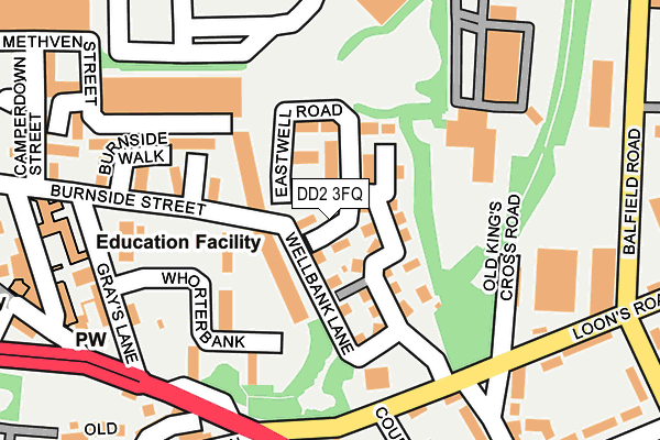 DD2 3FQ map - OS OpenMap – Local (Ordnance Survey)