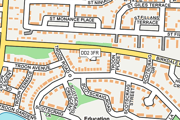 DD2 3FR map - OS OpenMap – Local (Ordnance Survey)