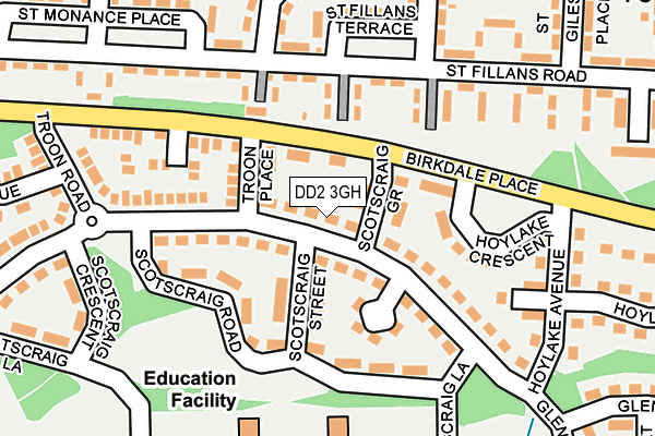DD2 3GH map - OS OpenMap – Local (Ordnance Survey)