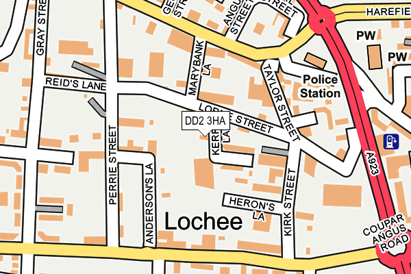 DD2 3HA map - OS OpenMap – Local (Ordnance Survey)
