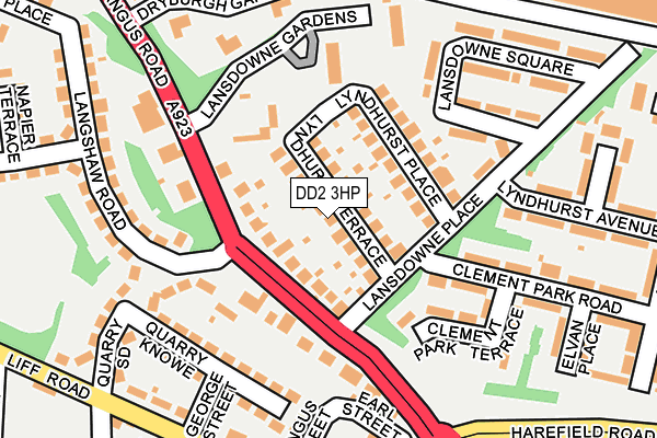 DD2 3HP map - OS OpenMap – Local (Ordnance Survey)