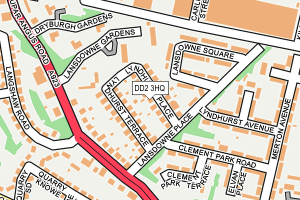 DD2 3HQ map - OS OpenMap – Local (Ordnance Survey)
