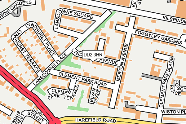 DD2 3HR map - OS OpenMap – Local (Ordnance Survey)