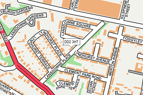 DD2 3HT map - OS OpenMap – Local (Ordnance Survey)