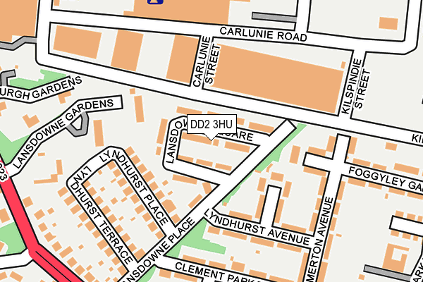 DD2 3HU map - OS OpenMap – Local (Ordnance Survey)