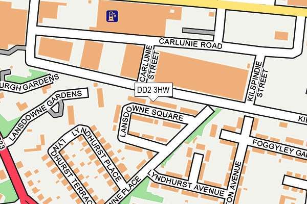 DD2 3HW map - OS OpenMap – Local (Ordnance Survey)