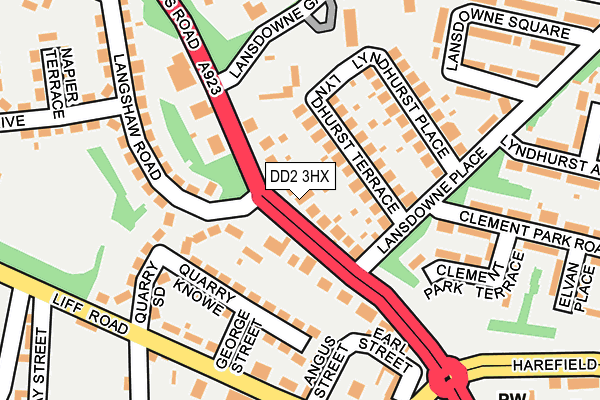 DD2 3HX map - OS OpenMap – Local (Ordnance Survey)
