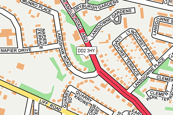 DD2 3HY map - OS OpenMap – Local (Ordnance Survey)