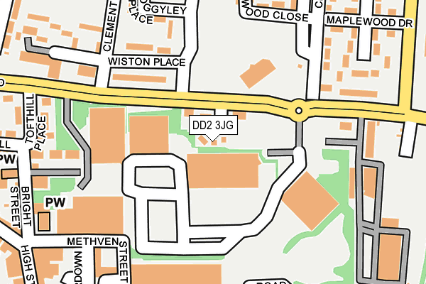 DD2 3JG map - OS OpenMap – Local (Ordnance Survey)