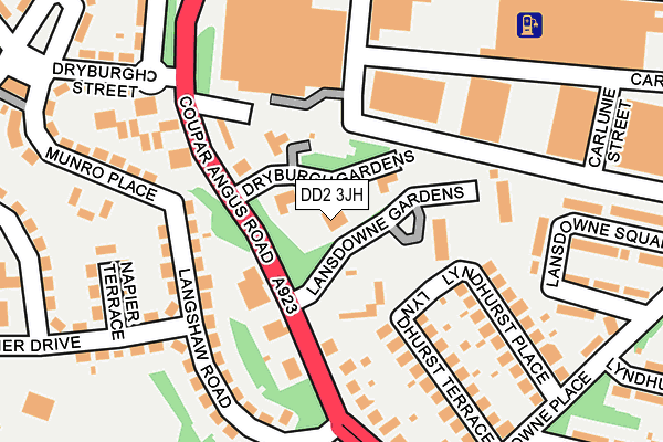 DD2 3JH map - OS OpenMap – Local (Ordnance Survey)