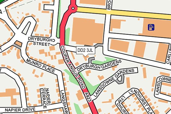 DD2 3JL map - OS OpenMap – Local (Ordnance Survey)