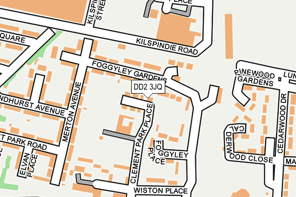 DD2 3JQ map - OS OpenMap – Local (Ordnance Survey)