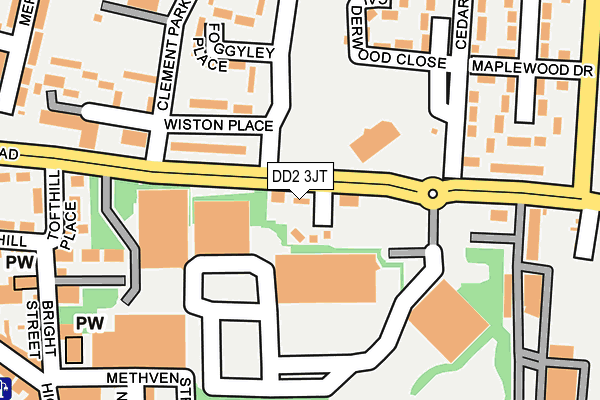 DD2 3JT map - OS OpenMap – Local (Ordnance Survey)