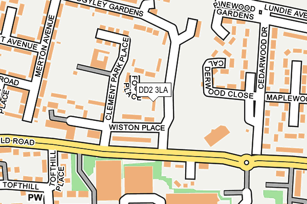 DD2 3LA map - OS OpenMap – Local (Ordnance Survey)