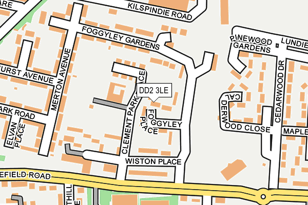 DD2 3LE map - OS OpenMap – Local (Ordnance Survey)