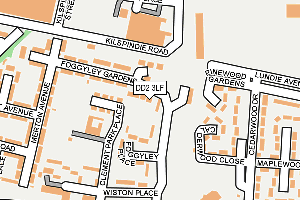 DD2 3LF map - OS OpenMap – Local (Ordnance Survey)