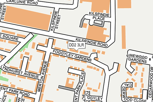 DD2 3LR map - OS OpenMap – Local (Ordnance Survey)