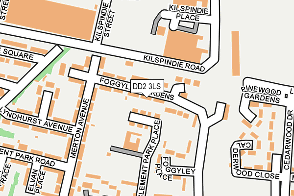 DD2 3LS map - OS OpenMap – Local (Ordnance Survey)