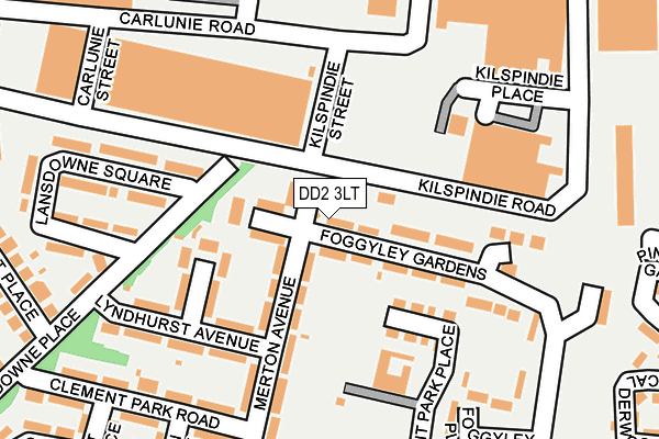 DD2 3LT map - OS OpenMap – Local (Ordnance Survey)