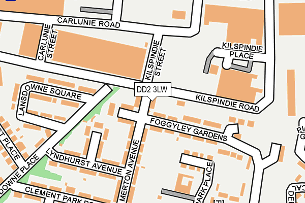 DD2 3LW map - OS OpenMap – Local (Ordnance Survey)