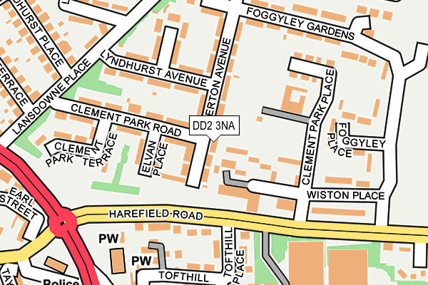 DD2 3NA map - OS OpenMap – Local (Ordnance Survey)