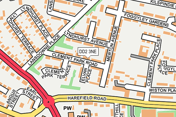 DD2 3NE map - OS OpenMap – Local (Ordnance Survey)