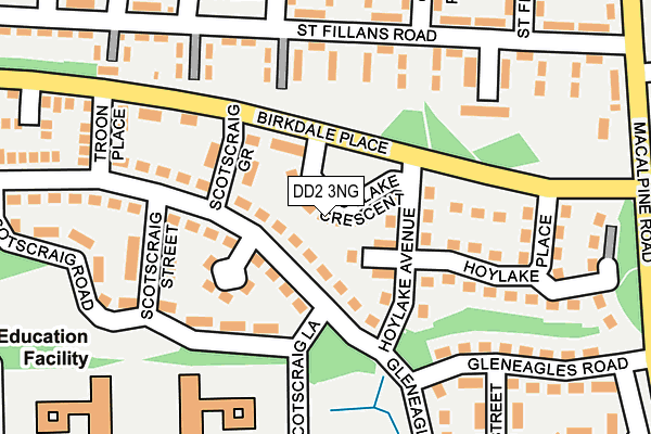 DD2 3NG map - OS OpenMap – Local (Ordnance Survey)