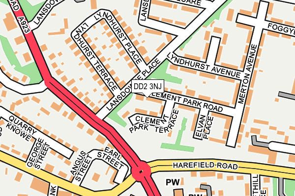 DD2 3NJ map - OS OpenMap – Local (Ordnance Survey)
