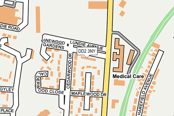 DD2 3NY map - OS OpenMap – Local (Ordnance Survey)