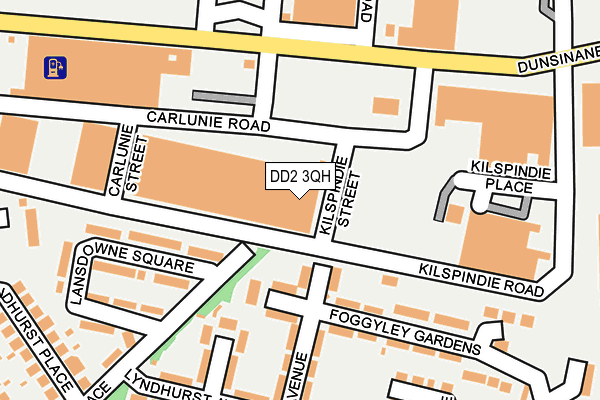 DD2 3QH map - OS OpenMap – Local (Ordnance Survey)