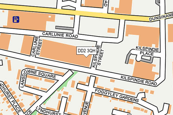 Map of CHAMBERS EAST DUNDEE LTD at local scale