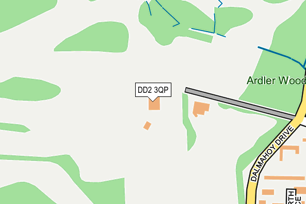 DD2 3QP map - OS OpenMap – Local (Ordnance Survey)