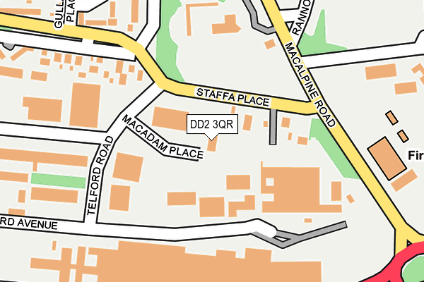 DD2 3QR map - OS OpenMap – Local (Ordnance Survey)