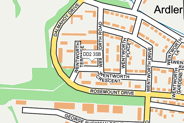 DD2 3SB map - OS OpenMap – Local (Ordnance Survey)