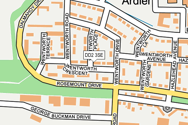 DD2 3SE map - OS OpenMap – Local (Ordnance Survey)