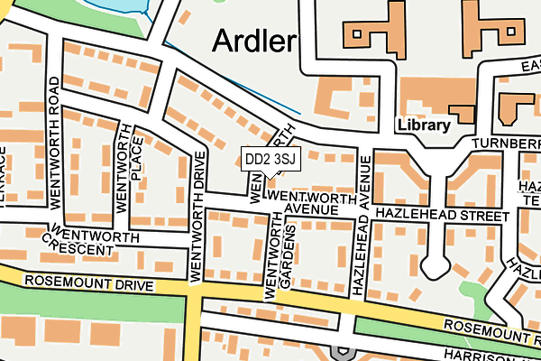 DD2 3SJ map - OS OpenMap – Local (Ordnance Survey)
