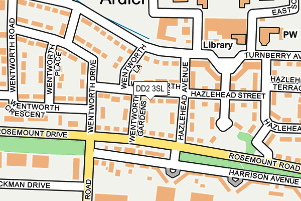 DD2 3SL map - OS OpenMap – Local (Ordnance Survey)