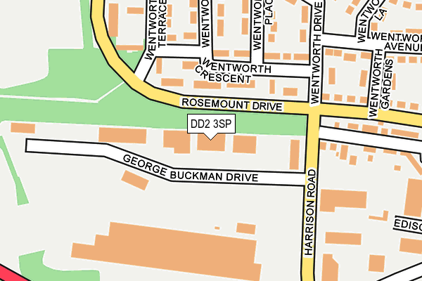 DD2 3SP map - OS OpenMap – Local (Ordnance Survey)