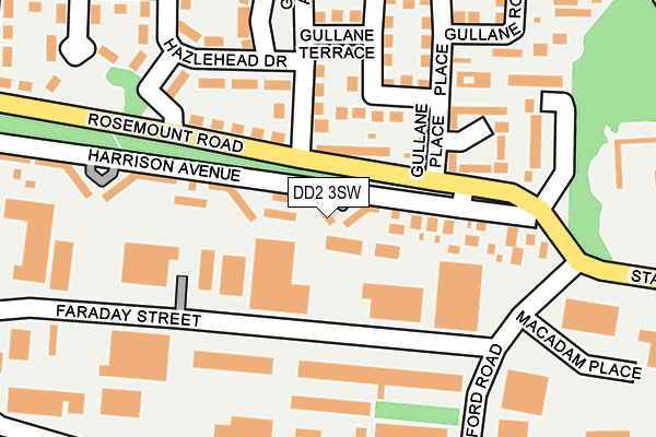 DD2 3SW map - OS OpenMap – Local (Ordnance Survey)