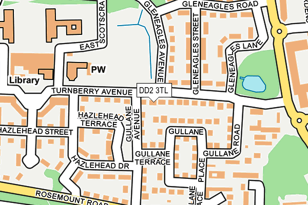 DD2 3TL map - OS OpenMap – Local (Ordnance Survey)