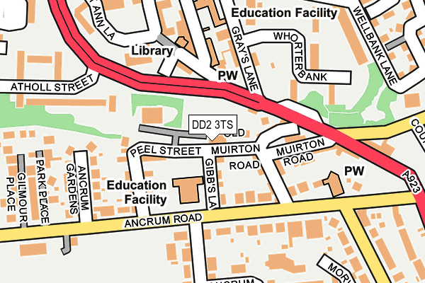 DD2 3TS map - OS OpenMap – Local (Ordnance Survey)