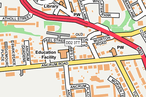 DD2 3TT map - OS OpenMap – Local (Ordnance Survey)