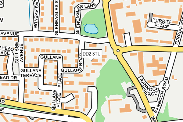 DD2 3TU map - OS OpenMap – Local (Ordnance Survey)