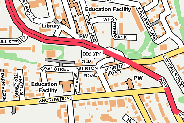 DD2 3TY map - OS OpenMap – Local (Ordnance Survey)